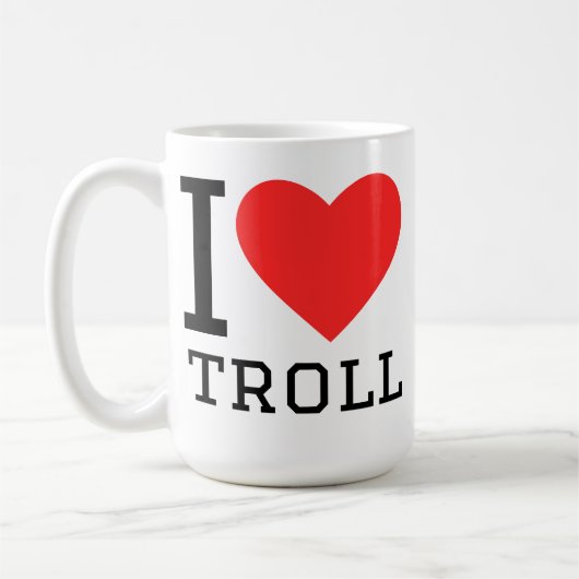 I love troll koffiemok (Links)