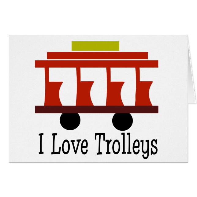 I Love Trolleys (Voorkant Horizontaal)