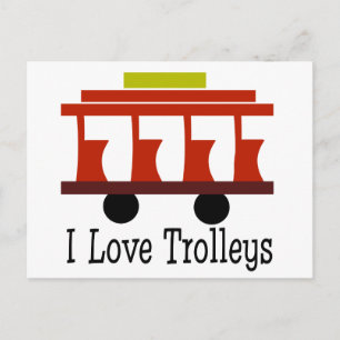 I Love Trolleys Briefkaart