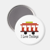 I Love Trolleys Magneet (Voorkant / Achterkant)
