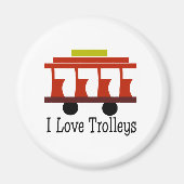 I Love Trolleys Magneet (Voorkant)
