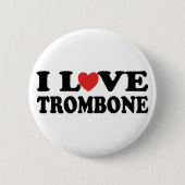 I Love Trombone Button (Voorkant)