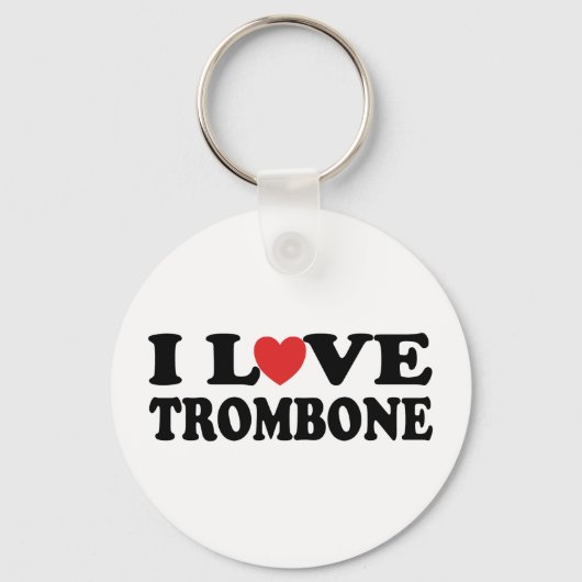 I Love Trombone Sleutelhanger (Voorkant)