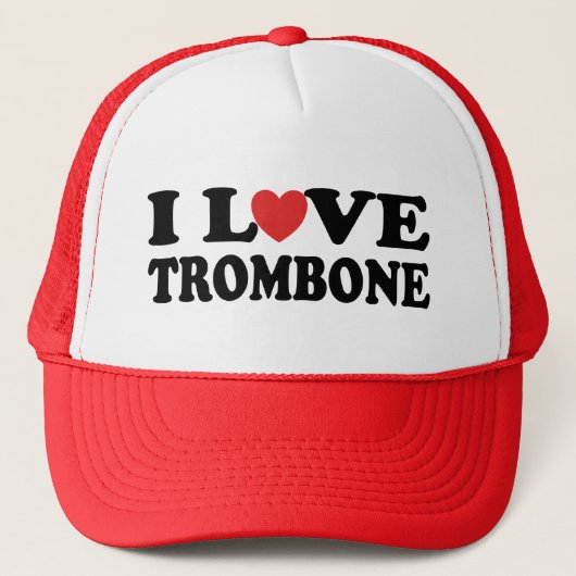 I Love Trombone Trucker Pet (Voorkant)