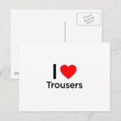 I Love Trousers Briefkaart (Voorkant / Achterkant)