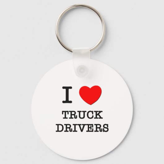 I Love Truck Drivers Sleutelhanger (Voorkant)
