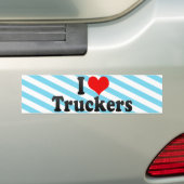 I Love Truckers Bumpersticker (Op auto)