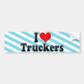 I Love Truckers Bumpersticker (Voorkant)