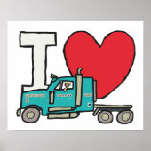 I Love Trucking Poster (Voorkant)