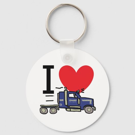 I Love Trucking Sleutelhanger (Voorkant)