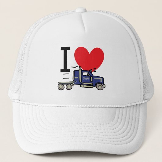 I Love Trucking Trucker Pet (Voorkant)