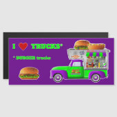 I Love Trucks (BURGER Trucks) magneet (Voorkant / Achterkant)