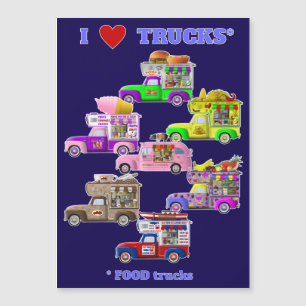 I Love Trucks (FOOD Trucks) magneet Magnetische Uitnodiging