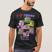 I Love Trucks (FOOD Trucks) T-shirt (Voorkant)
