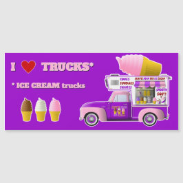 I Love Trucks (ICE CREAM Trucks) magneet
