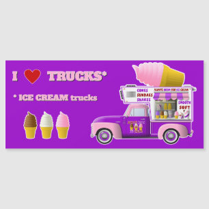 I Love Trucks (ICE CREAM Trucks) magneet