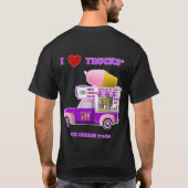 I Love Trucks (ICE CREAM Trucks) T-shirt (Achterkant)