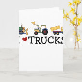 I Love Trucks Kaart (Gele Bloem)