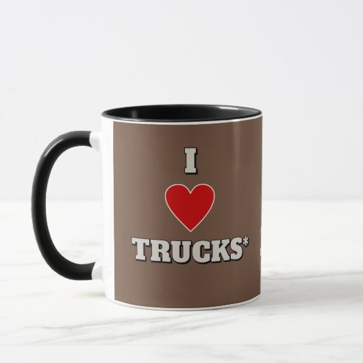 I Love Trucks (koffietrucks) Mok (Links)
