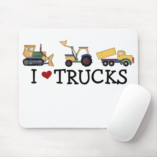I Love Trucks Muismat (Met muis)