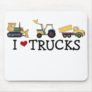I Love Trucks Muismat