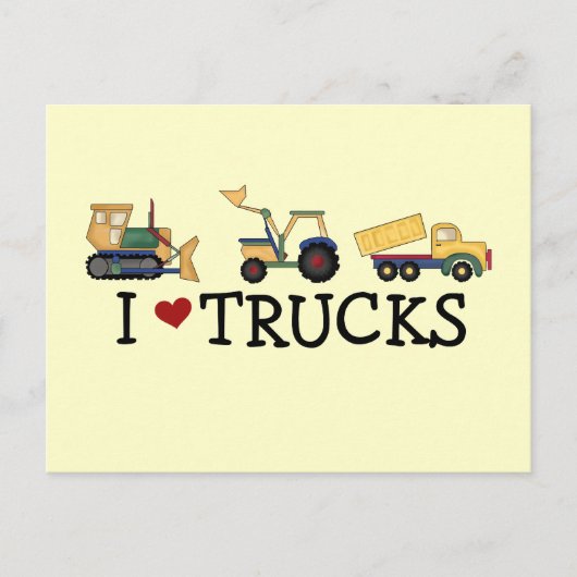 I Love Trucks T-shirts and Gifts Briefkaart (Voorkant)