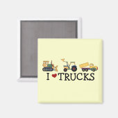 I Love Trucks T-shirts and Gifts Magneet (Voorkant / Achterkant)
