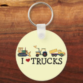 I Love Trucks T-shirts and Gifts Sleutelhanger (Voorkant)