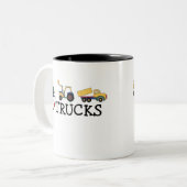 I Love Trucks Tweekleurige Koffiemok (Voorkant links)