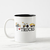 I Love Trucks Tweekleurige Koffiemok (Links)