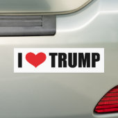 I Love Trump Bumpersticker (Op auto)