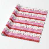 I Love Trump ... for President Pink Wrapping Paper Cadeaupapier (Uitgerold)