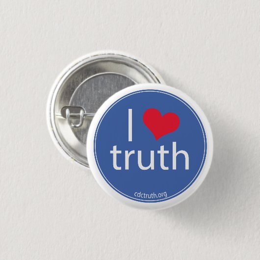 I Love Truth Ronde Button 3,2 Cm (Voorkant /achterkant)