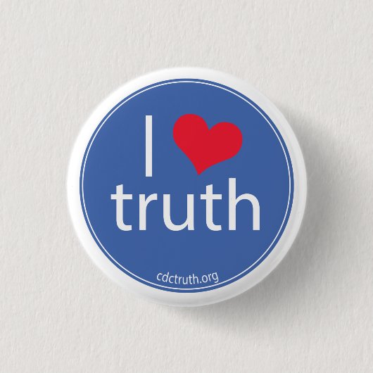 I Love Truth Ronde Button 3,2 Cm (Voorkant)