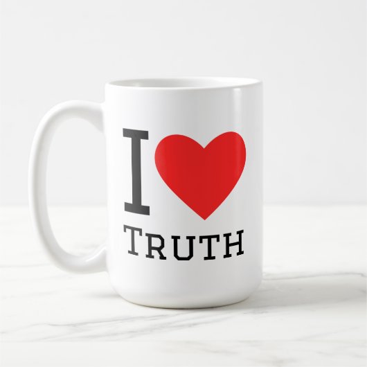 I love truth square sticker koffiemok (Links)