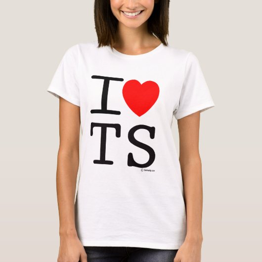 I Love TS T-shirt (Voorkant)