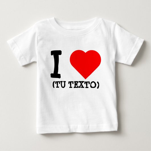 I LOVE + TU TEXTO (Voorkant)