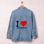 I LOVE + TU TEXTO DENIM JACKET (Hangar)