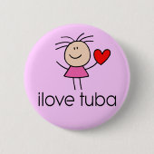 I Love Tuba Button (Voorkant)