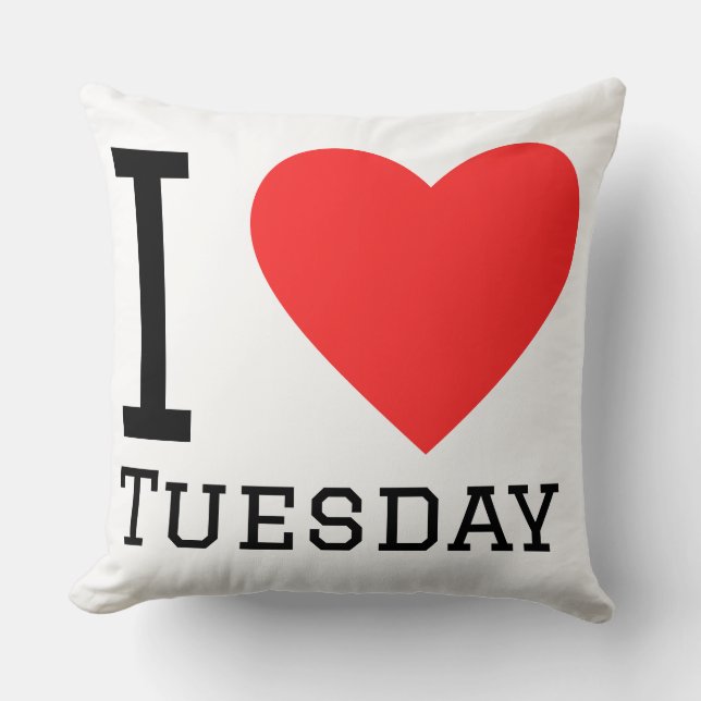 I love tuesday kussen (Voorkant)