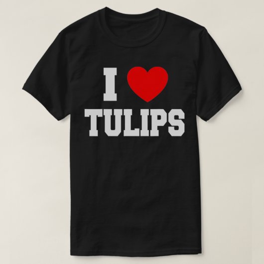 I Love Tulips T-shirt (Design voorkant)