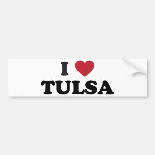 I Love Tulsa Oklahoma Bumpersticker