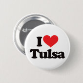 I Love Tulsa Ronde Button 5,7 Cm (Voorkant /achterkant)