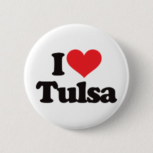 I Love Tulsa Ronde Button 5,7 Cm