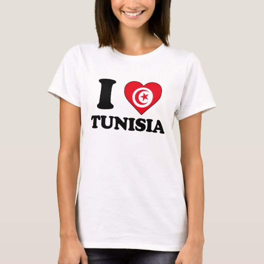 I love Tunisia T-shirt (Voorkant)