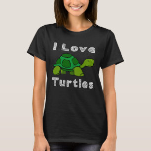 I Love Turtles Tortoise Reptile Zoo Zee Turtle Oce T-shirt