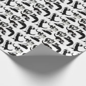 I Love Tuxedo Cats Wrapping Paper Cadeaupapier (Hoek)