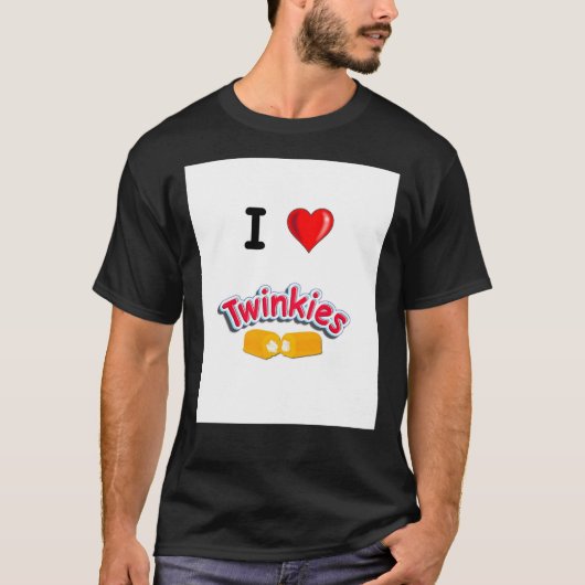I Love Twinkies T-shirt (Voorkant)
