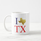I Love TX Coffee Mok (Links)