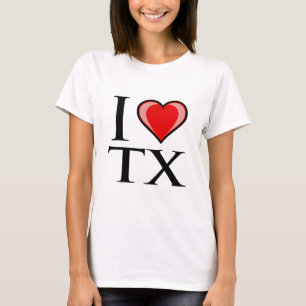 I Love TX - Texas T-shirt